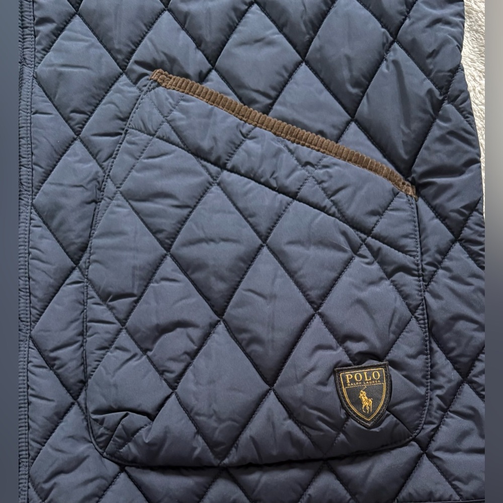 NWT Polo by Ralph Lauren Navy The Beaton Quilted Vest (XLT) - Picture 4 of 11